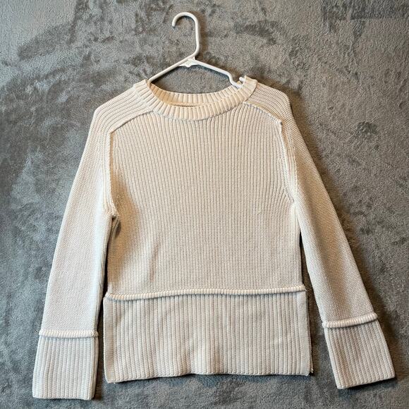Anthropologie‎ Pilcro Easy Pullover Sweater In White Women’s Size XXS - Picture 7 of 7